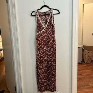 Reformation Silk Floral Dress in size 2